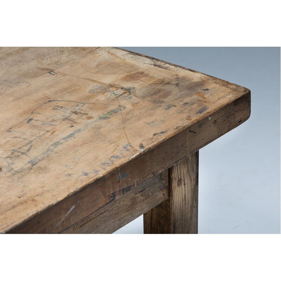 Image 1 of Vintage wooden dining table, France