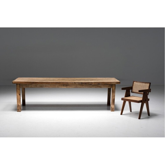 Image 1 of Vintage wooden dining table, France