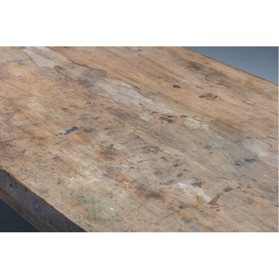 Image 1 of Vintage wooden dining table, France