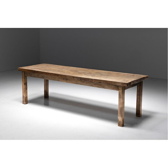 Image 1 of Vintage wooden dining table, France