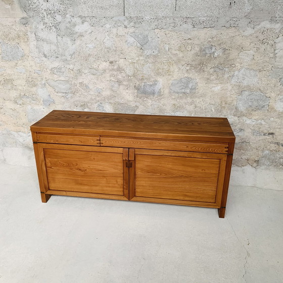 Image 1 of Sideboard R08A Pierre Chapo Orme Signed P. Chapo 1975 - Elm Sideboard