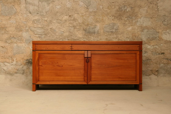 Image 1 of Sideboard R08A Pierre Chapo Orme Signed P. Chapo 1975 - Elm Sideboard