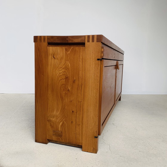 Image 1 of Sideboard R08A Pierre Chapo Orme Signed P. Chapo 1975 - Elm Sideboard