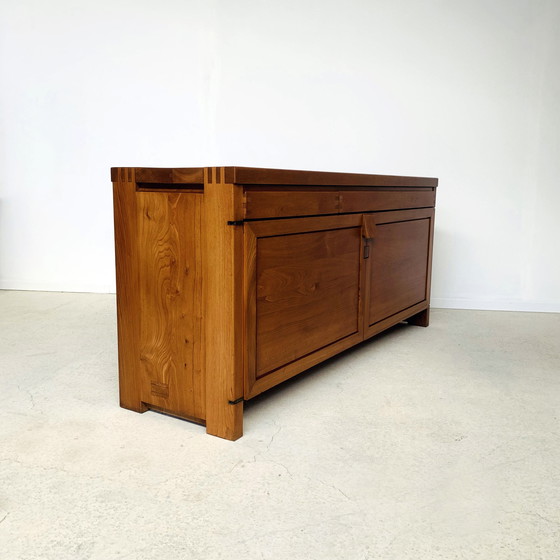 Image 1 of Sideboard R08A Pierre Chapo Orme Signed P. Chapo 1975 - Elm Sideboard