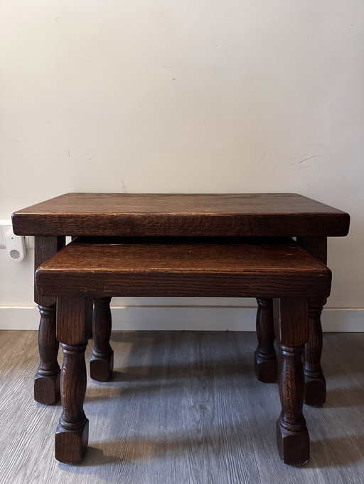 Brutalist Nesting Tables Side Tables