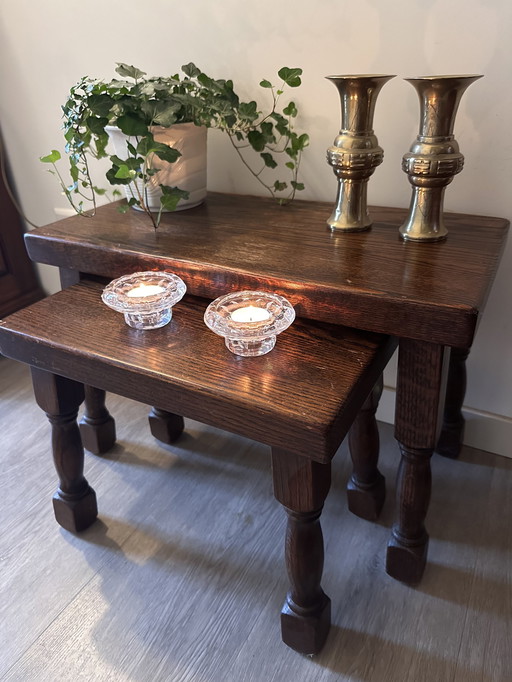 Brutalist Nesting Tables Side Tables