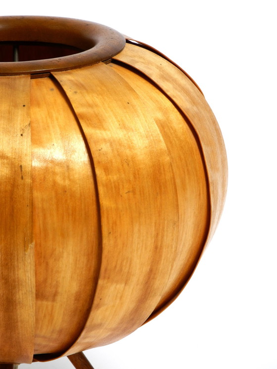 Image 1 of Lámpara trípode checa grande de los años 60 de chapa de madera de Stanislav Kučera para Úluv