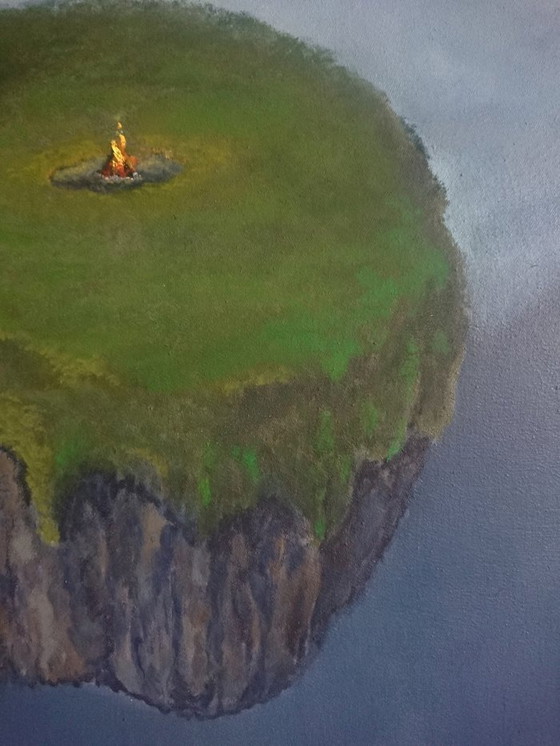 Image 1 of Quiet Fire By Byron Ray Oil Painting