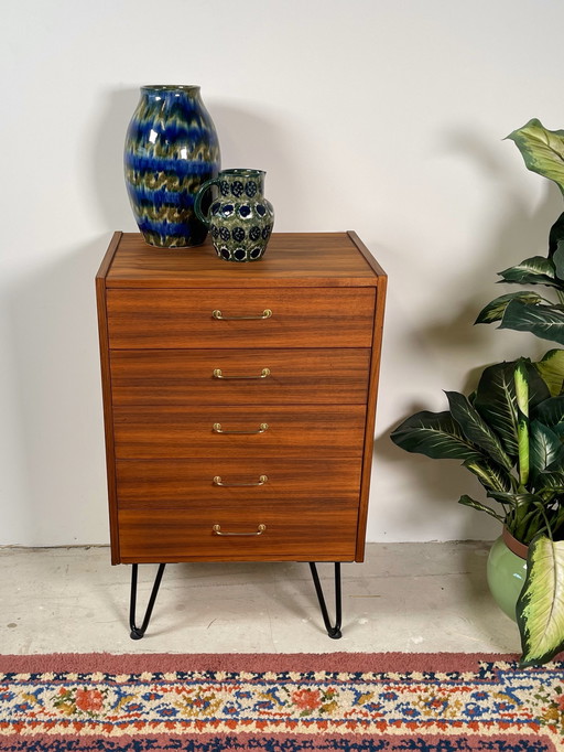 Rola Möbel Drawer Cabinet In Teak Veneer