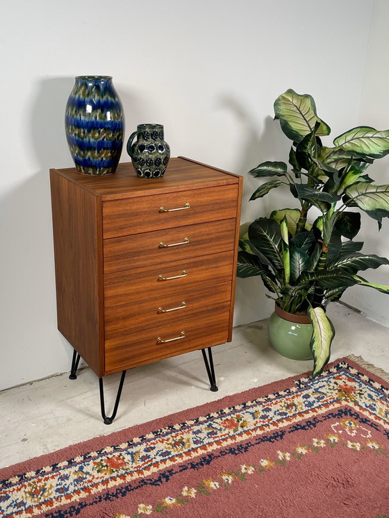 Image 1 of Rola Möbel Drawer Cabinet In Teak Veneer