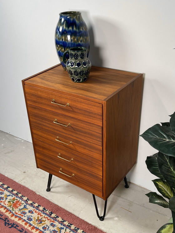 Image 1 of Rola Möbel Drawer Cabinet In Teak Veneer