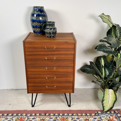 Rola Möbel Drawer Cabinet In Teak Veneer