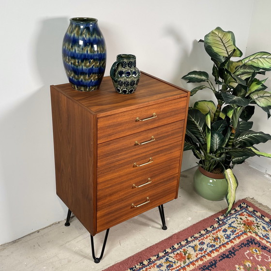 Image 1 of Rola Möbel Drawer Cabinet In Teak Veneer