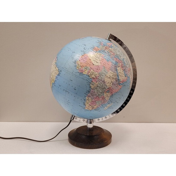 Image 1 of Vintage cardboard globe by Globes Taride, France 1960
