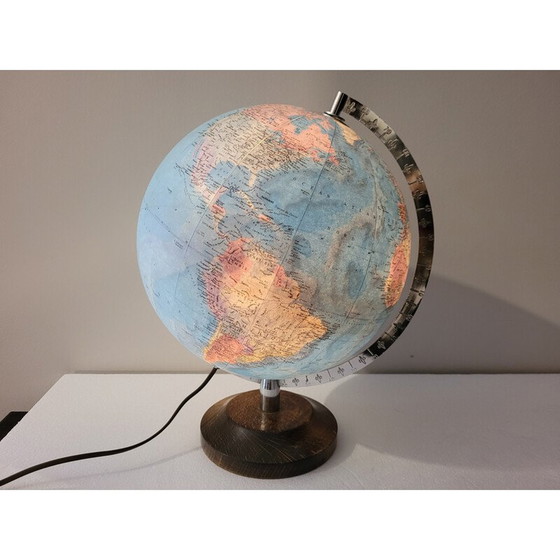 Image 1 of Vintage cardboard globe by Globes Taride, France 1960
