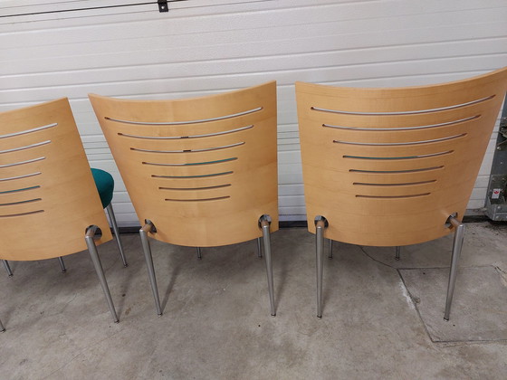 Image 1 of 4x Castelijn Pierre Mazairac & Karel Boonzaaijer Harmonica chair