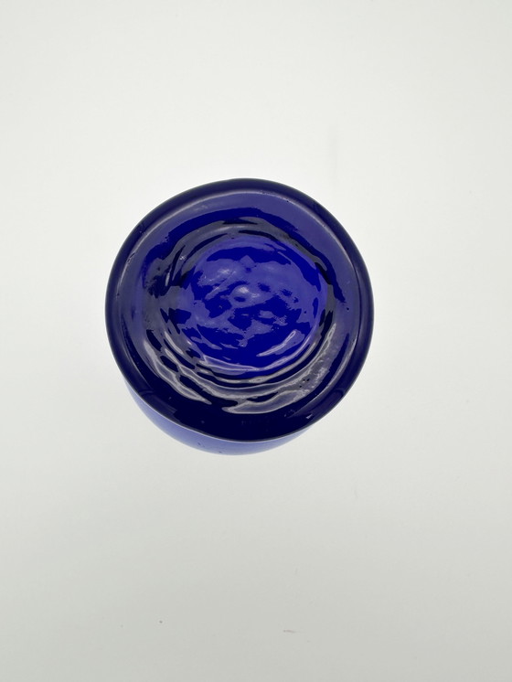 Image 1 of Mouth-blown glass swirl vase