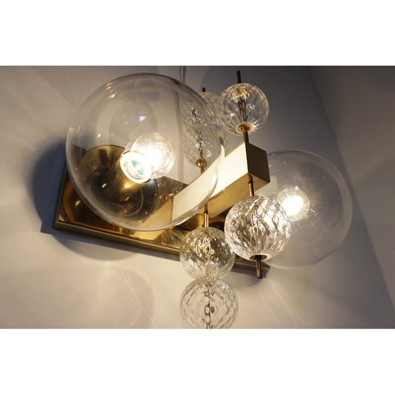 Image 1 of Pair of vintage wall lamp by Kamenický Šenov, Czechoslovakia 1970