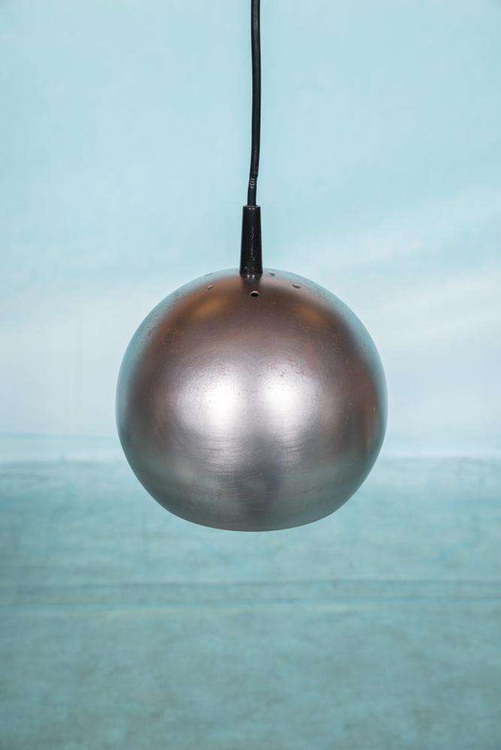 Image 1 of Space age globe lamp 1970s, brutalist eyeball globe lamp