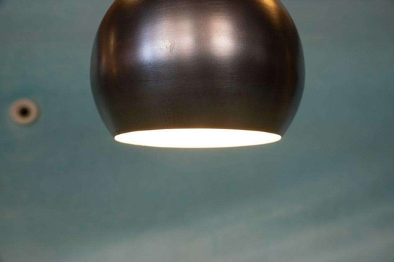 Image 1 of Space age globe lamp 1970s, brutalist eyeball globe lamp