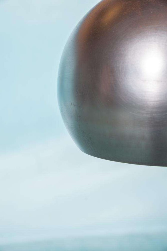 Image 1 of Space age globe lamp 1970s, brutalist eyeball globe lamp