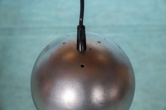 Image 1 of Space age globe lamp 1970s, brutalist eyeball globe lamp