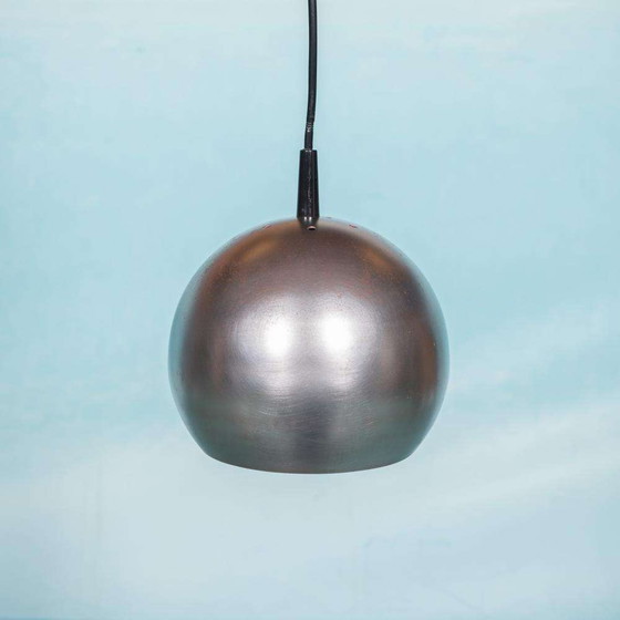 Image 1 of Space age globe lamp 1970s, brutalist eyeball globe lamp