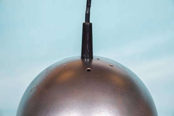 Image 1 of Space age globe lamp 1970s, brutalist eyeball globe lamp