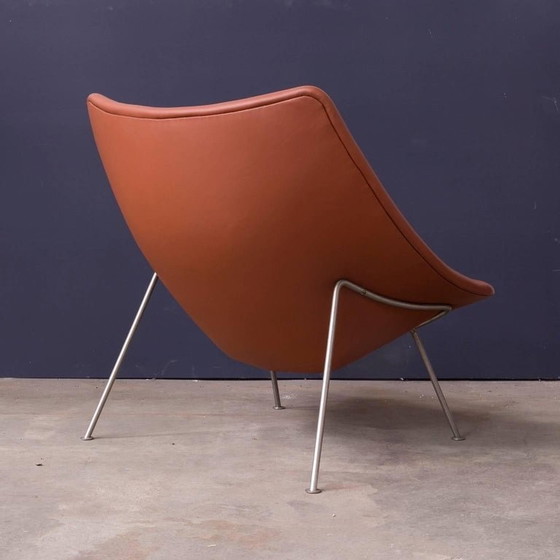 Image 1 of Easy Chair F157 In Brown Leather  