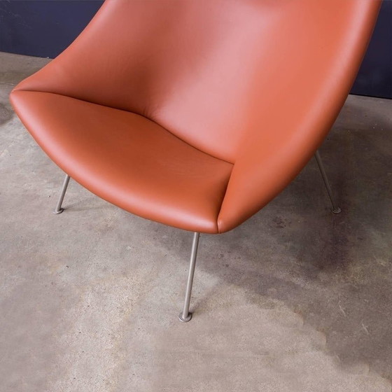 Image 1 of Easy Chair F157 In Brown Leather  