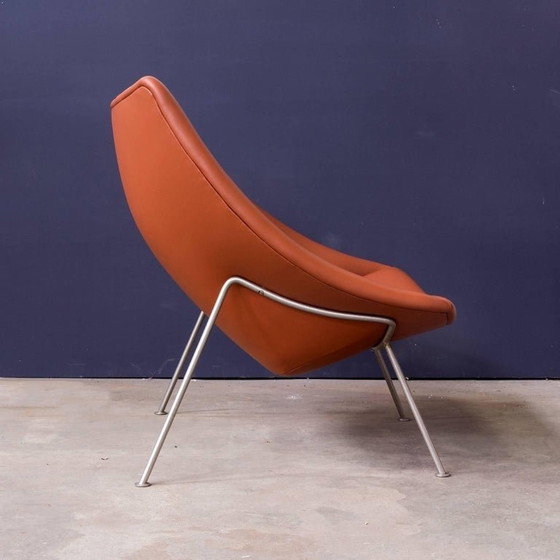 Image 1 of Easy Chair F157 In Brown Leather  