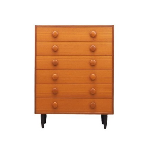 Teak Chest Of Drawers, Danish Design, 1960S, Production: Denmark