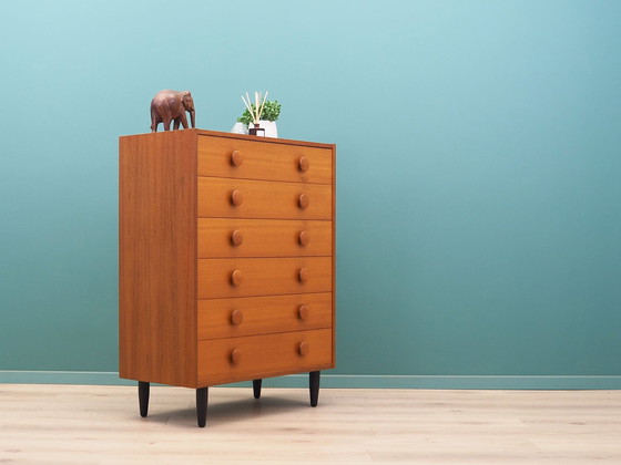 Image 1 of Teak Chest Of Drawers, Danish Design, 1960S, Production: Denmark