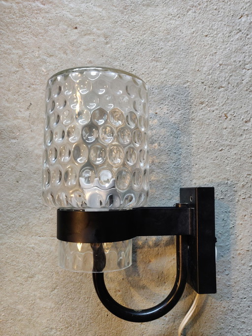 Solken-Leuchten jaren 60 wandlamp – wandlampen, Metal, Glass, Mid Century Modern