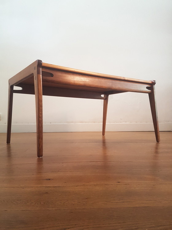 Image 1 of Table basse de chasse par Heinz Heger pour PGH Erzgebirgisches Kunsthandwerk Annaberg Buchholz