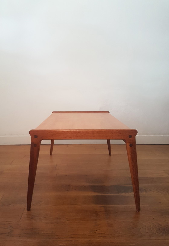 Image 1 of Table basse de chasse par Heinz Heger pour PGH Erzgebirgisches Kunsthandwerk Annaberg Buchholz