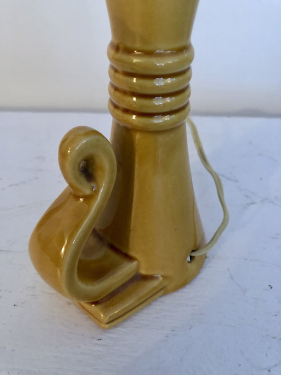 Image 1 of Antique Style Glazed Ceramic Candle Holder 1930s/1940s