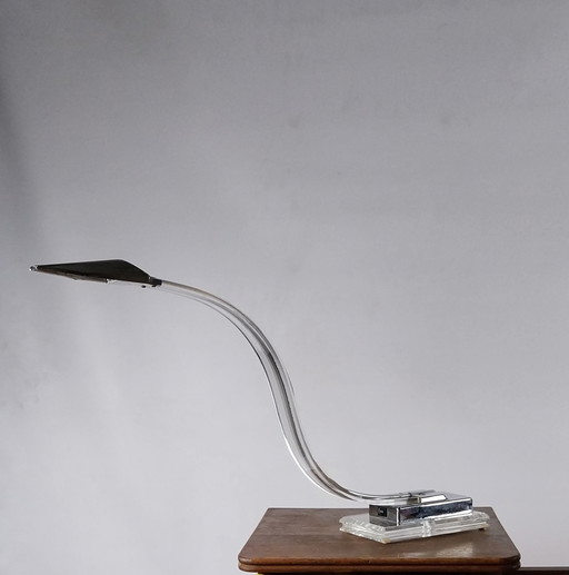 Lampe cobra néo-déco en lucite