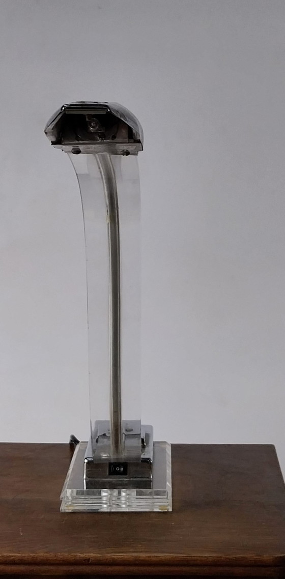 Image 1 of Lucite Neo-Deco Cobra Lamp