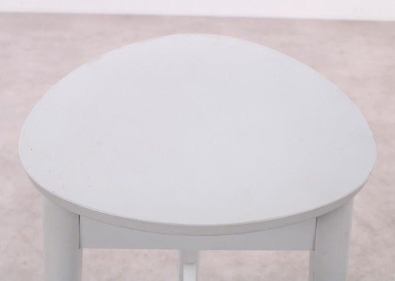 Image 1 of DUM Office Beech bar stool white