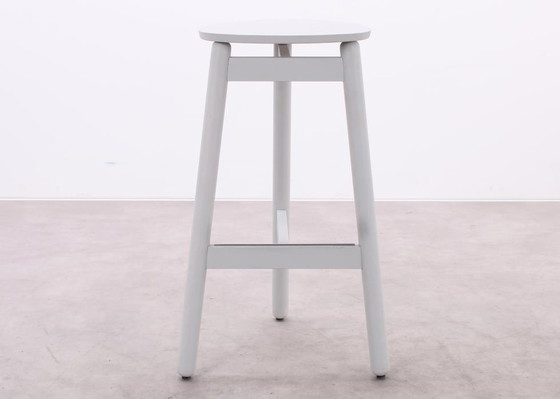 Image 1 of DUM Office Beech bar stool white