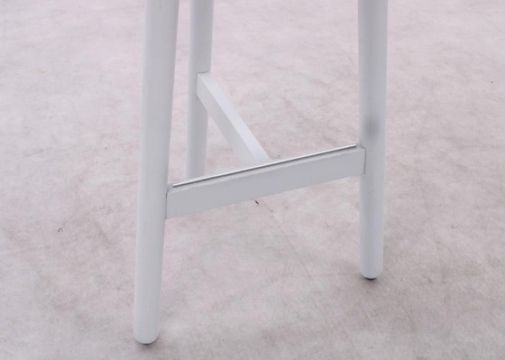 Image 1 of DUM Office Beech bar stool white