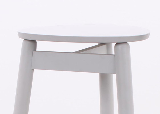 Image 1 of DUM Office Beech bar stool white