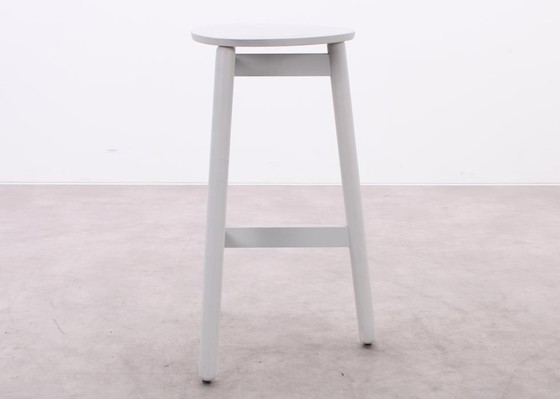 Image 1 of DUM Office Beech bar stool white