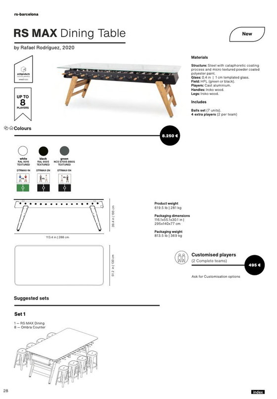 Image 1 of Rs Max Dining Table