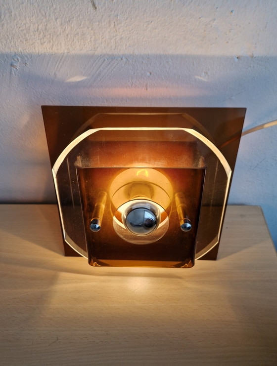 Image 1 of Vintage Wall Lamp Herda Spage Age Design Perspex