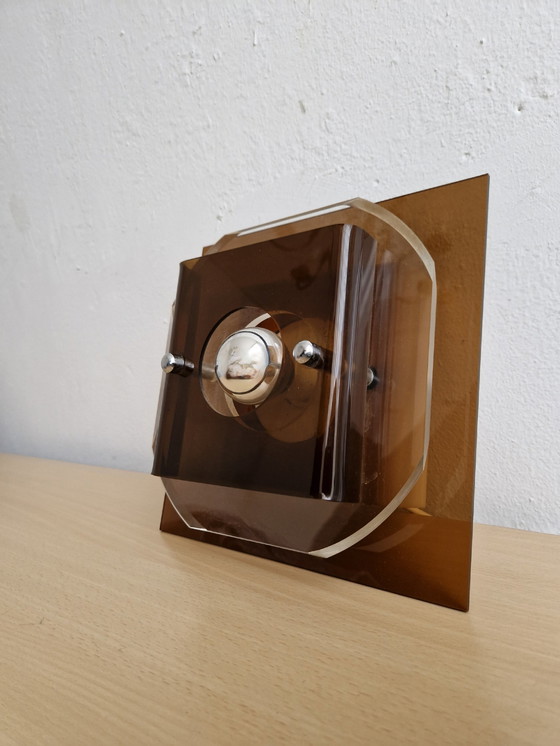 Image 1 of Vintage Wall Lamp Herda Spage Age Design Perspex