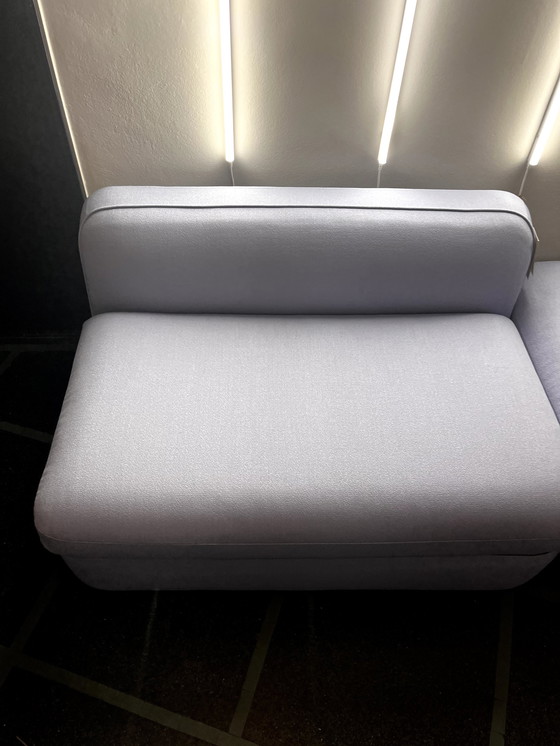 Image 1 of Fest Bowie Sofa With Footstool In Fabric Vidar Ice