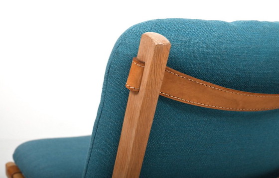 Image 1 of Danish Oak Easy Chair with Leather Details, 1960s