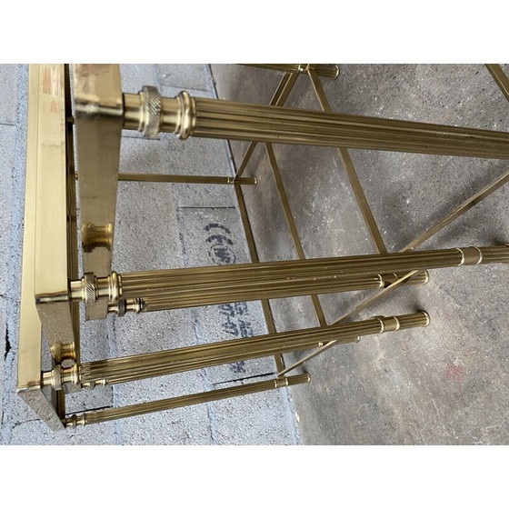 Image 1 of Vintage brass nesting tables, Maison Jansen 1970